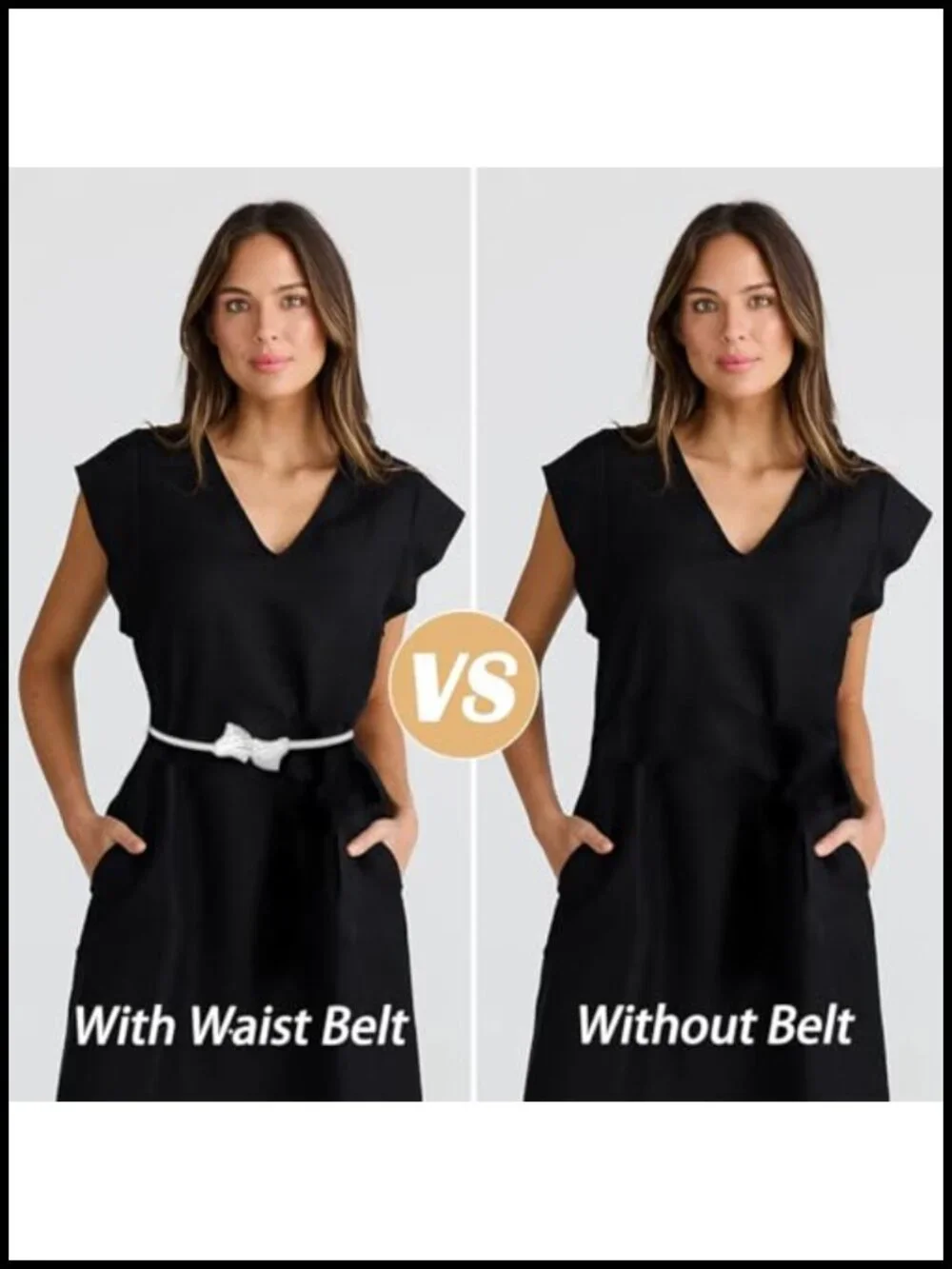 Women's Stretch Metal Waist Belt, Skinny Spring Chain Belt for Dresses